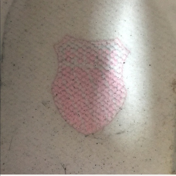 K- Swiss white sneakers with pink trim - Picture 6 of 7